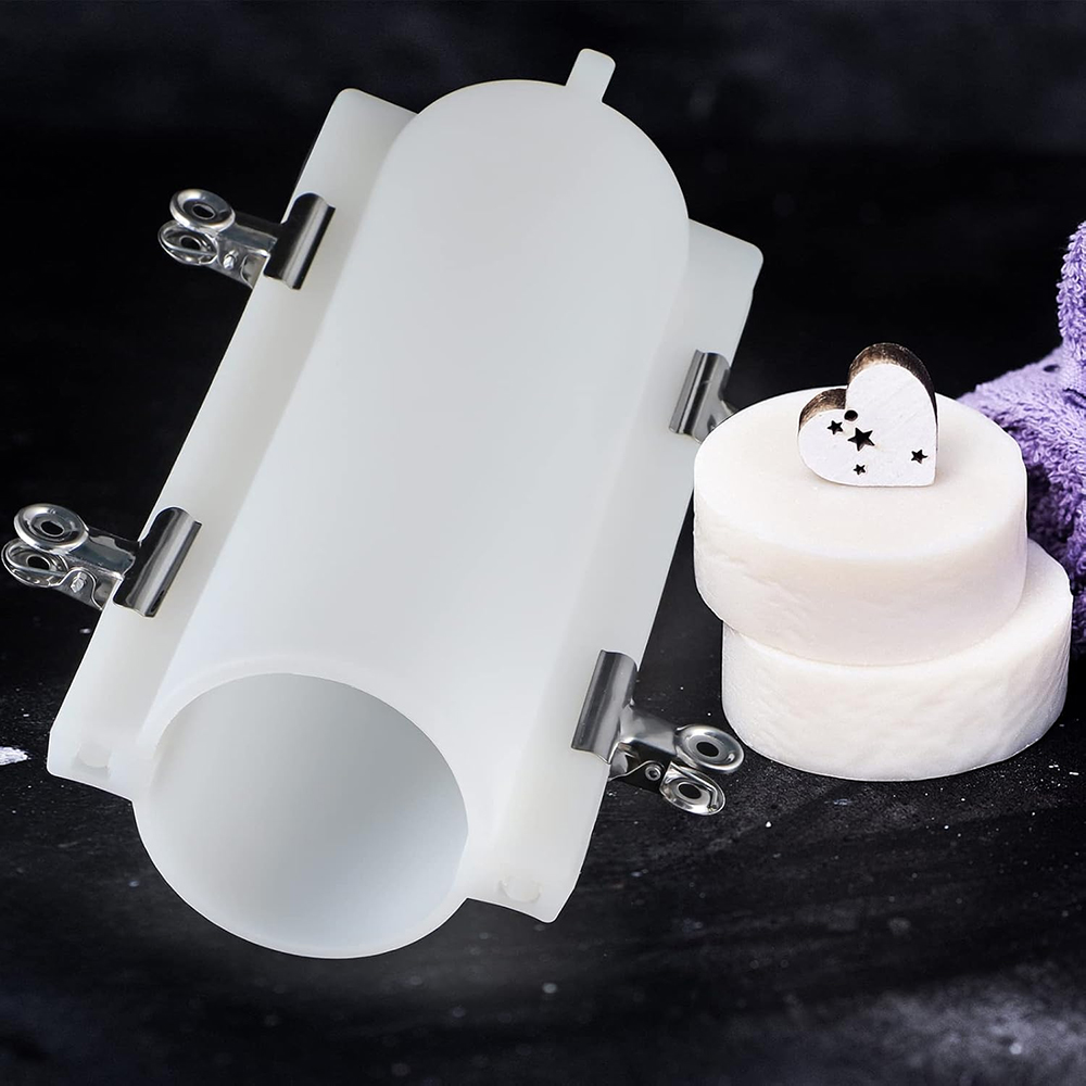 Soap Making Things - Klipsli Büyük Silindir Tüp Sabun Kalıbı,