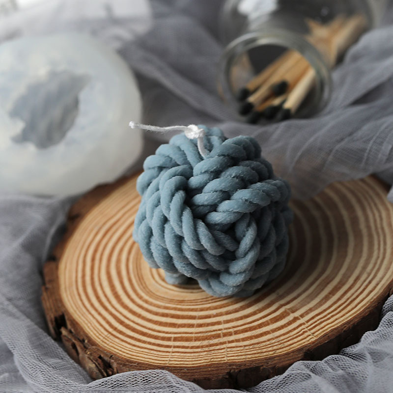 Soap Making Things - 3D Yün Şekli Mum Kalıp Kokulu