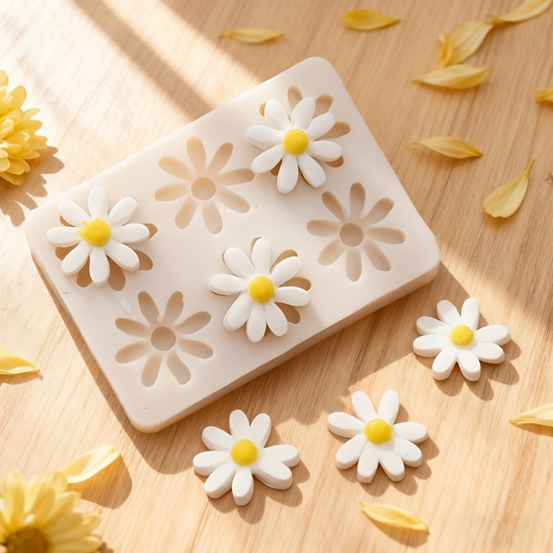 Soap Making Organic - 1 adet 3D Papatya Ayçiçeği Silikon