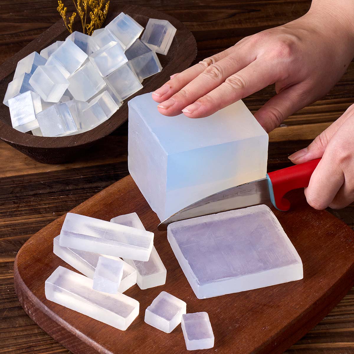 Soap Making Glycerin - Şeffaf Beyaz Gliserin Sabun Bazı DIY