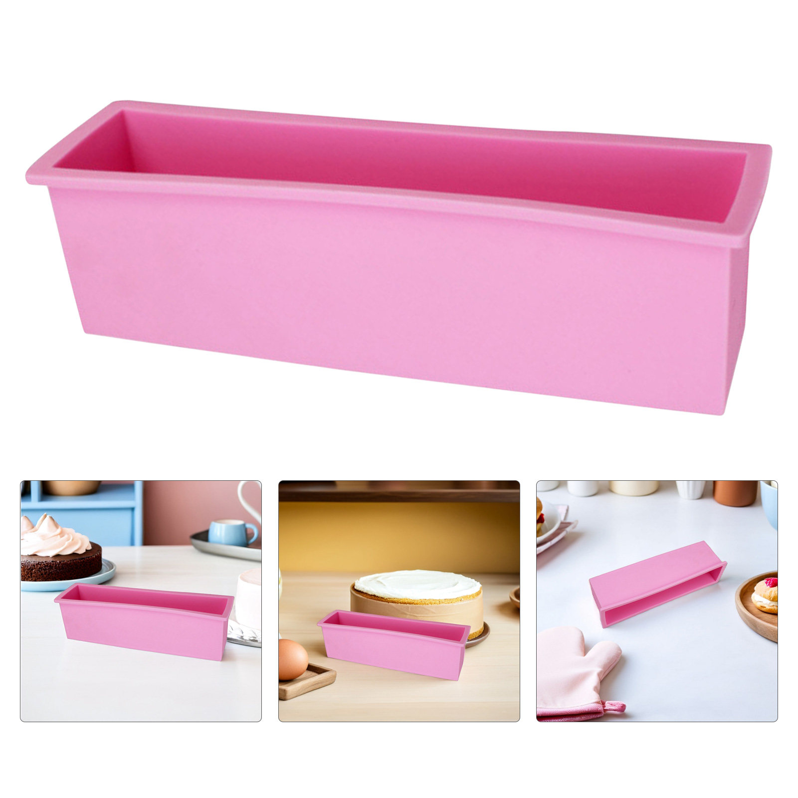 Soap Making Homemade - Dikdörtgen Silikon Sabun Kalıbı Esnek DIY