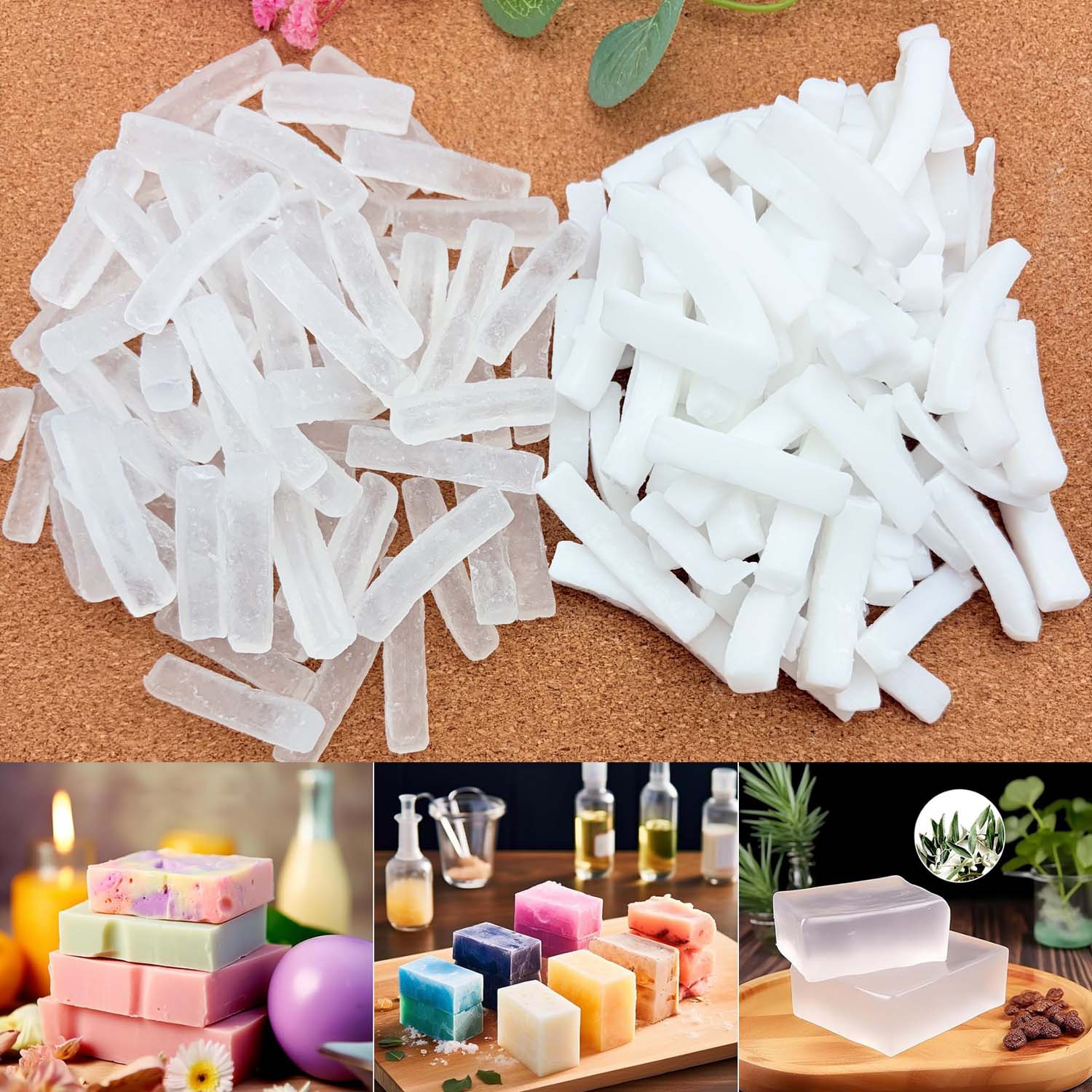 Soap Making Kit Organic - 250G Şeffaf Sabun Bazı Sabun Yapım