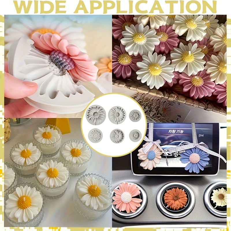 6 Parça, Ayçiçeği Papatya Sili - Soap Making Organic incelemesi ve fiyatı