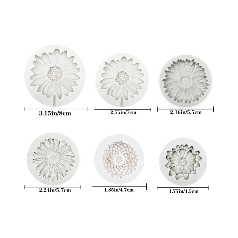 6 Parça, Ayçiçeği Papatya Sili - Soap Making Organic incelemesi ve fiyatı