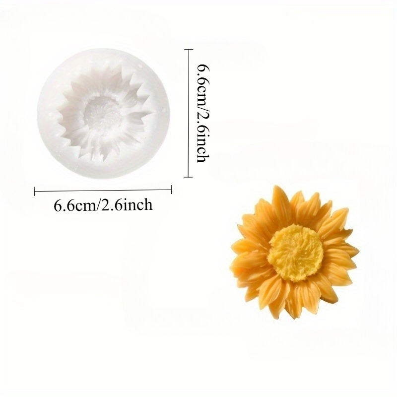 Canlı Renkli 3D Ayçiçeği Silik - Soap Making Organic incelemesi ve fiyatı