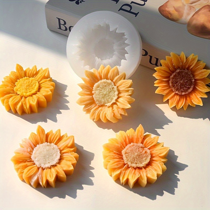 Canlı Renkli 3D Ayçiçeği Silik - Soap Making Organic incelemesi ve fiyatı