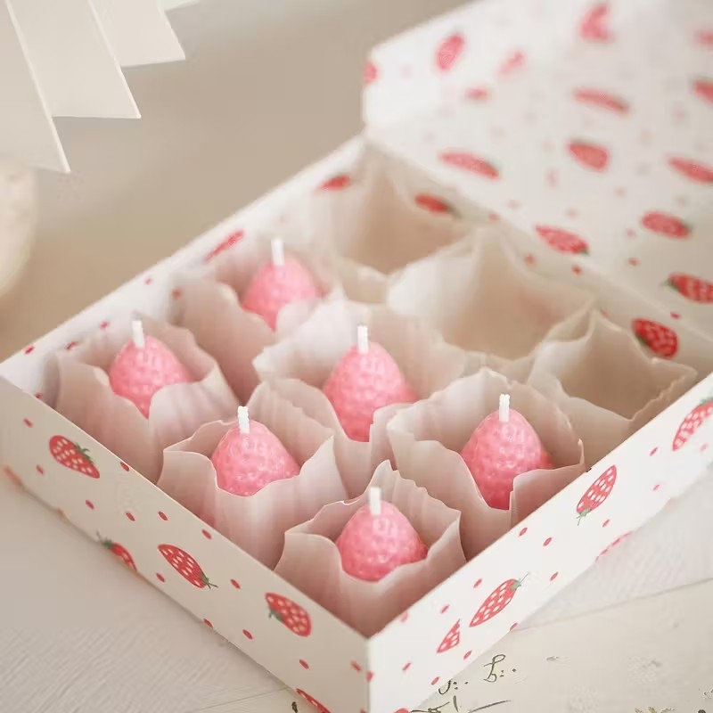 Çilek Silikon Mum Kalıbı DIY A - Soap Making Organic incelemesi ve fiyatı
