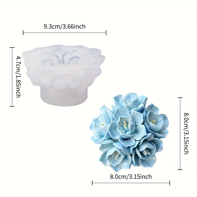 1 adet Ortanca Mum Silikon Kal - Soap Making Organic incelemesi ve fiyatı