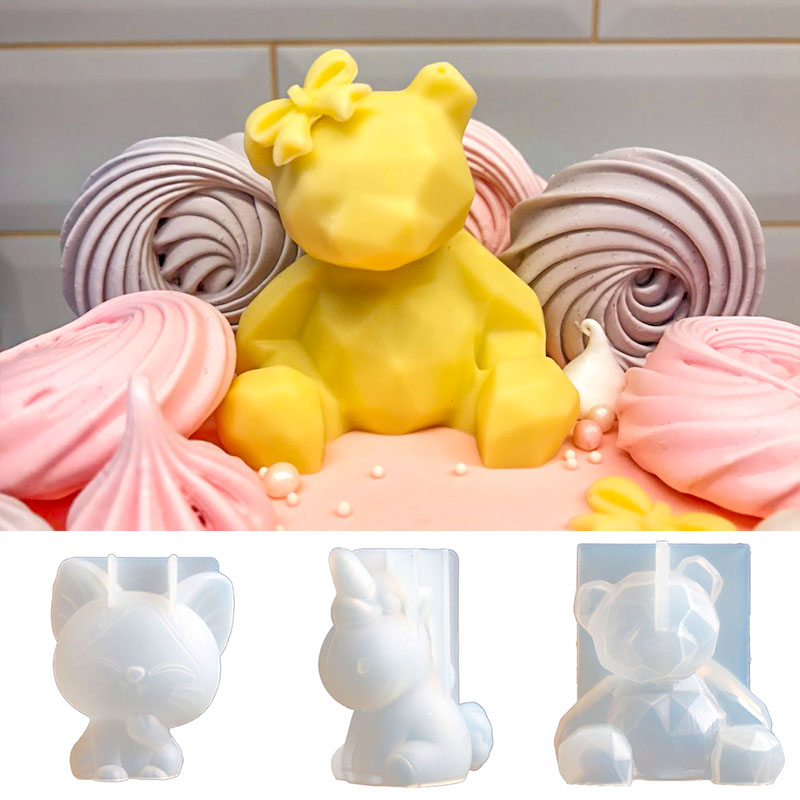 3D Stereo ayı silikon kalıp Di - Soap Making Things incelemesi ve fiyatı