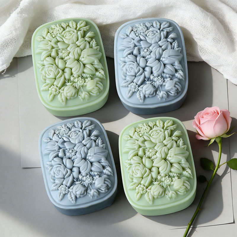 Kare Çiçek Silikon Sabun Kalıb - Soap Making In Home incelemesi ve fiyatı