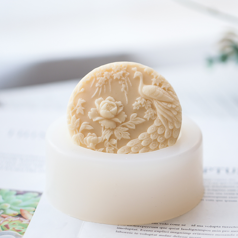 Tavuskuşu Çiçek Desen Silikon  - Soap Making Things incelemesi ve fiyatı