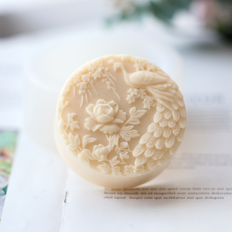 Tavuskuşu Çiçek Desen Silikon  - Soap Making Things incelemesi ve fiyatı