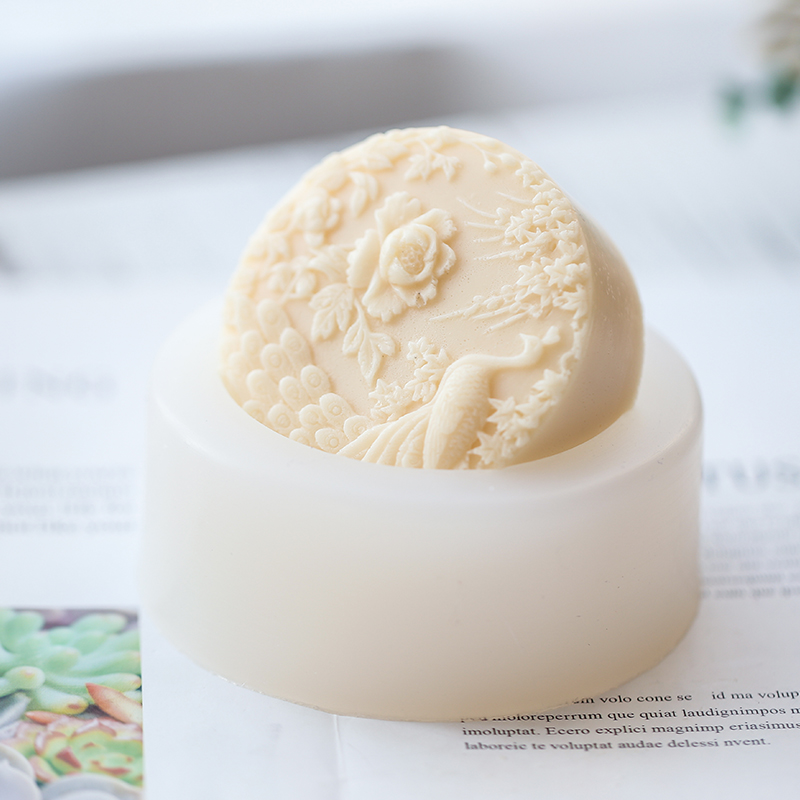 Tavuskuşu Çiçek Desen Silikon  - Soap Making Things incelemesi ve fiyatı